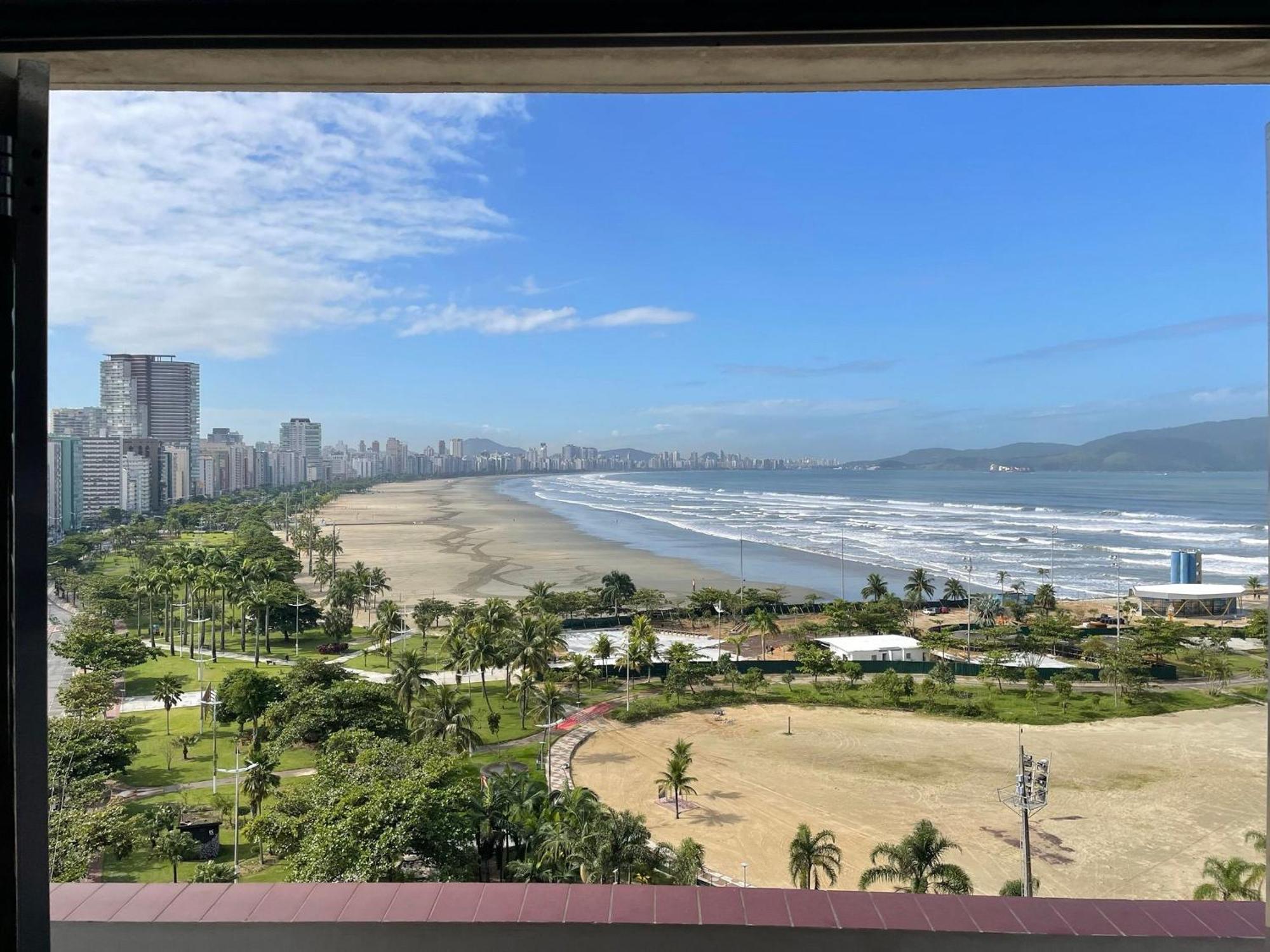 Apartamento Pe Na Areia Melhor Vista Mar De Santos Exteriér fotografie